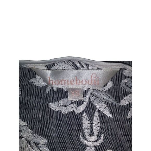 Homebodii Bridal‎ Robe Women Sz XS Lace White Maxi Sexy Intimates - Picture 4 of 7